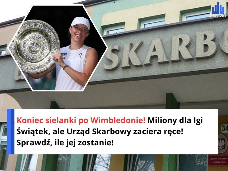 Koniec sielanki po Wimbledonie! Miliony dla Igi Świątek, ale Urząd Skarbowy zaciera ręce! Sprawdź, ile jej zostanie!